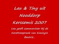 lau en tiny   lau kijkt gezellig naar de kersttoespraak!