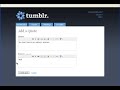 Screencast of Tumblr