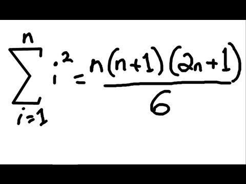 how to prove summation formulas