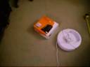 Robot retrieves box Robot retrieves box