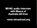 MiVAC audio interview with Macca of Australia All Over