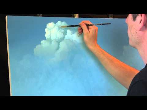 Painting Clouds with Tim Gagnon, A Time Lapse Speed Landscape Painting with Acrylic