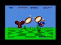 classic game room reviews space harrier for sega master system from 1986, the 8-bit version of the yu suzuki arcade classic. while the sega master system doesn't handle the game with smooth perfection or arcade quality visuals it does a great job trying. relatively responsive controls make playing space harrier fun but choppy visuals ruin that arcade quality experience. it was difficult to see exactly where enemies were or to avoid obstacles, but back in the 80's this game was the bomb on the master system. fans of space harrier should look for better versions these days like the sega saturn version, wii arcade, ps3 and 360 or 32x. this cgr review of space harrier on sega master system has gameplay from space harrier on sega master system showing space harrier game play.