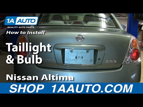 How to Install Replace Change Taillight and Bulb 2002-06 Nissan Altima