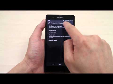 how to tether sony xperia z to laptop
