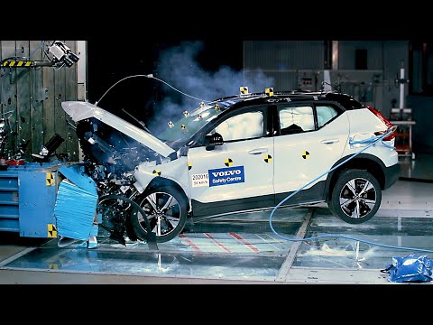volvo xc40 recharge  the safest small electric suv  crash test