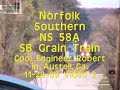 Norfolk Southern 58A Southbound Grain Train & Cool Crew! V2 Austell,Ga 11-29-09©