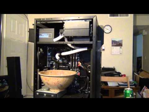 how to drain water cooling loop