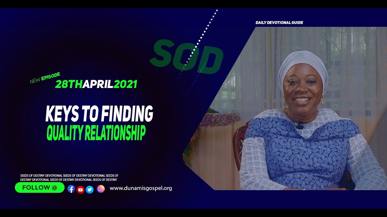 Today Seeds of Destiny 28th April 2021 Summary by Dr Becky Enenche