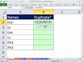 Excel Magic Trick 842: Is Item A Duplicate In Column? Excluding First Occurrence: COUNTIF