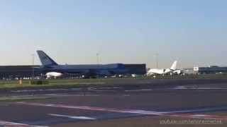 President Obama arrives at Amsterdam Airport Schip