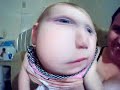 funny baby on computer