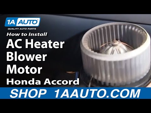 How To Install Replace AC Heater Blower Motor Honda Accord 98-02 1AAuto.com