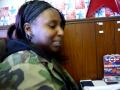 Nuri acting like a tard at a local diner 12/31/09