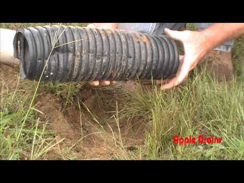 how to join corrugated drain pipe