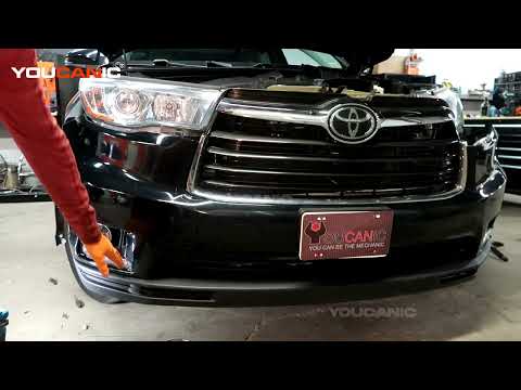 2014 2019 toyota highlander front bumper removal