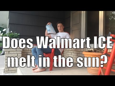 Proof that even Walmart ICE Doesn't Melt in the Sun
