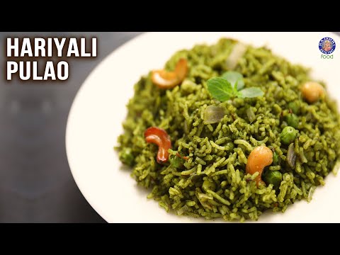 Hariyali Pulao Recipe | Green Rice | Palak Pudina Pulao | MOTHER’S RECIPE | Instant Rice Recipes