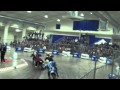 AMA Flat Track points leader Sammy Halbert bangs bars at San Jose Indoor 2011