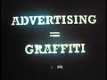 Advertising is the vandalism of the Fortune 500. And despite that, we still don't like it.Between October 2006 and December 2006, the City of New York has removed or obscured 59 illegal banners on sidewalk sheds. In that same period, Citibank Chase was forced to remove all illegal sidewalk projections at branches around Manhattan. And now, years into NYC's crackdown on graffiti writers and protesters, after we've watched our friends be detained, arrested, beat, fined, tried, and given real jail sentences, not a single corporate toy from any ad firm has had to do any time. From:http://www.antiadvertisingagency.com/