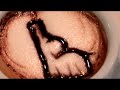 Latte coffee art baby elephant spit chocolate
