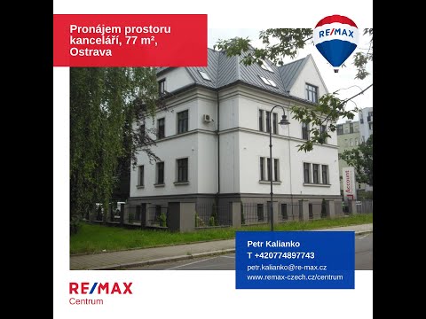 Video Pronájem Kanceláře 77 m2, Švabinského, Moravská Ostrava