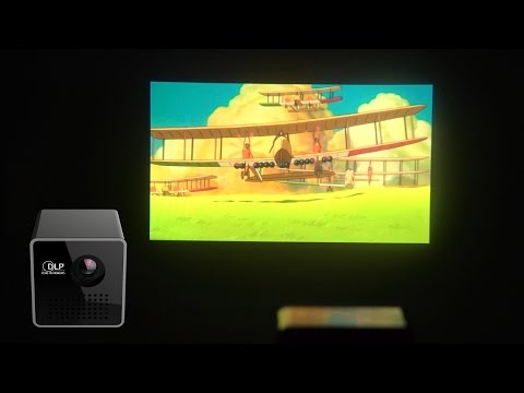 Ultramini DLP Projector 1080P HD Beamer 70'' Screen 64G TF Card 3.5mm