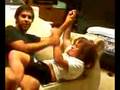 Girl Beats uncles A$$