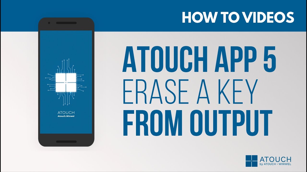 Como apagar uma tecla da saída selecionada