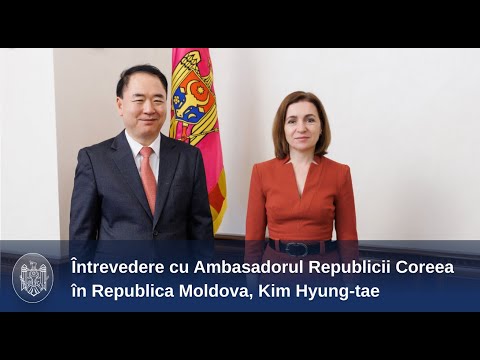 The head of state met with the Ambassador of the Republic of Korea to Moldova, Kim Hyung-tae