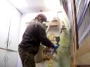 Ryan Martin spraying the 'Cosmic Blueberry Stormburst' finish. Part 2