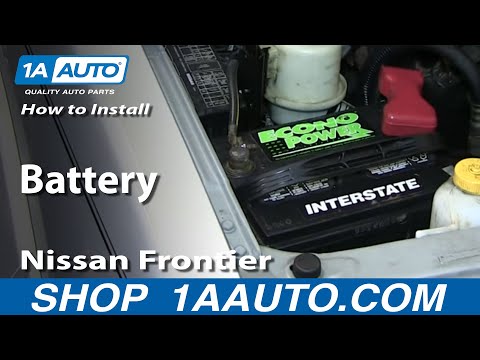 How To Install Replace Fix Remove Dead Battery 2001-04 Nissan Frontier