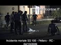Pellaro (RC), incidente sulla SS 106, morti sul colpo due fratelli.