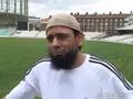 Saqlain Mushtaq in the nets on Surrey TV