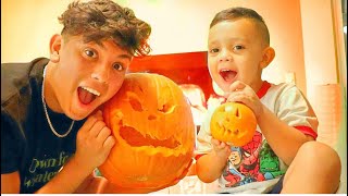 Halloween Carving pumpkins 