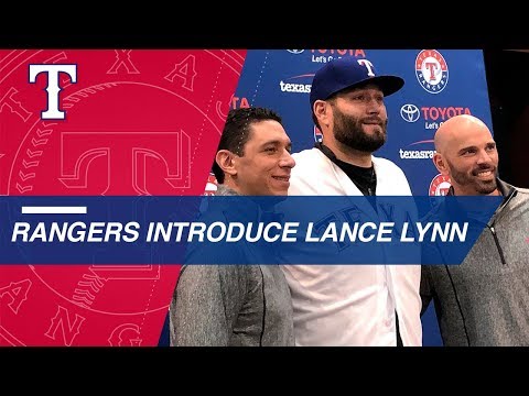 Video: Rangers introduce pitcher Lance Lynn