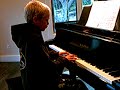piano student josh playing 100 years