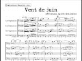 Click here to watch this video Vent de juin for Euphonium Quartet