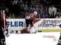 Tkachuk breaks stick on Foote 96-97