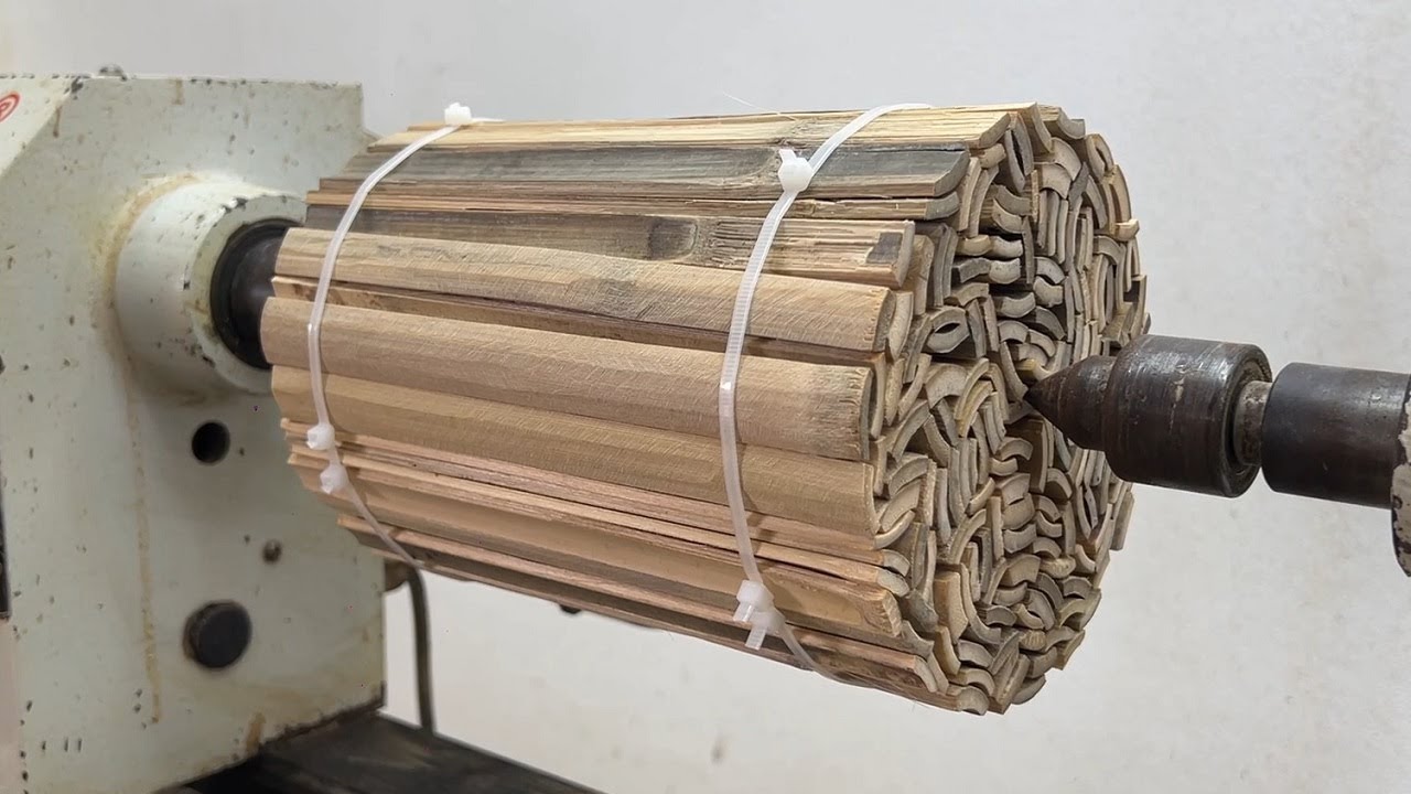 Those Fragile Bamboo Branches Rotate On Lathe – Art Delicate With Bamboo Vase Those Fragile Bamboo Branches Rotate On Lathe – Art Delicate With Bamboo Vase