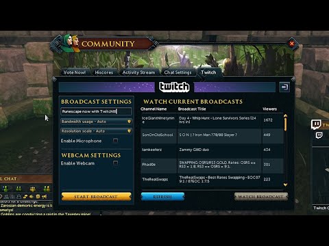 RuneScape Twitch Integration - Livestreaming Made Easy!