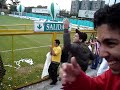 Decepción en la Hinchada del Júnior el 2 de marzo de 2008