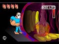 This Flash Mini-game is available on WWW.stringanime.com This Video is a play through, from intro to good ending.. The actual Splatterhouse game was in the Arcades 1988. SplatterHouse was extremely violent and has a cult following due to its visual appeal and fun. The Hero is a Jason (Friday the 13th) knock-off named Rick, and he fights monsters to rescue the girl. The Controls for this mini-game are simple and made to work best with the Nintendo Wii Remote, but a mouse will do fine ...