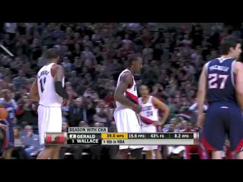 Gerald Wallace’s Blazers debut against Hawks