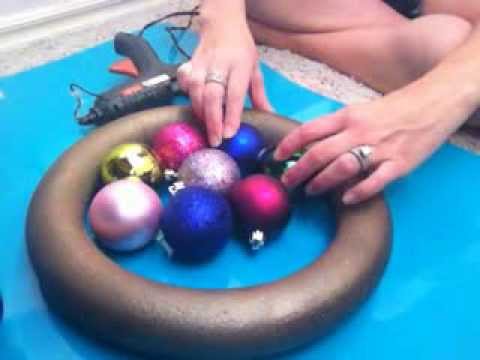 how to attach bow to wreath