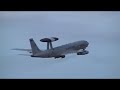 US Air Force AWACS Taking off