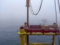 driving skirt piles near sable island