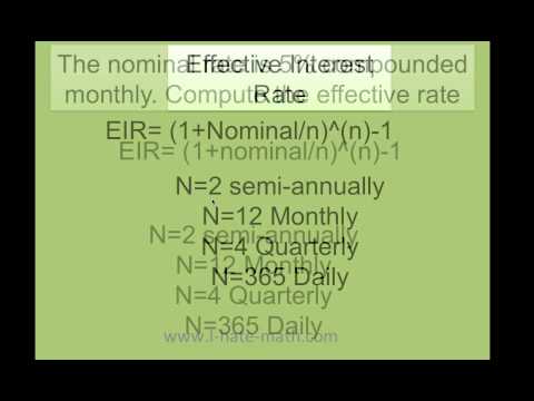 how to obtain effective interest rate