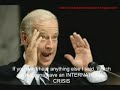 Now Biden Guarantees Major Crisis In First 1/2 of 2009!!!