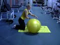 fitball shoulder stretching